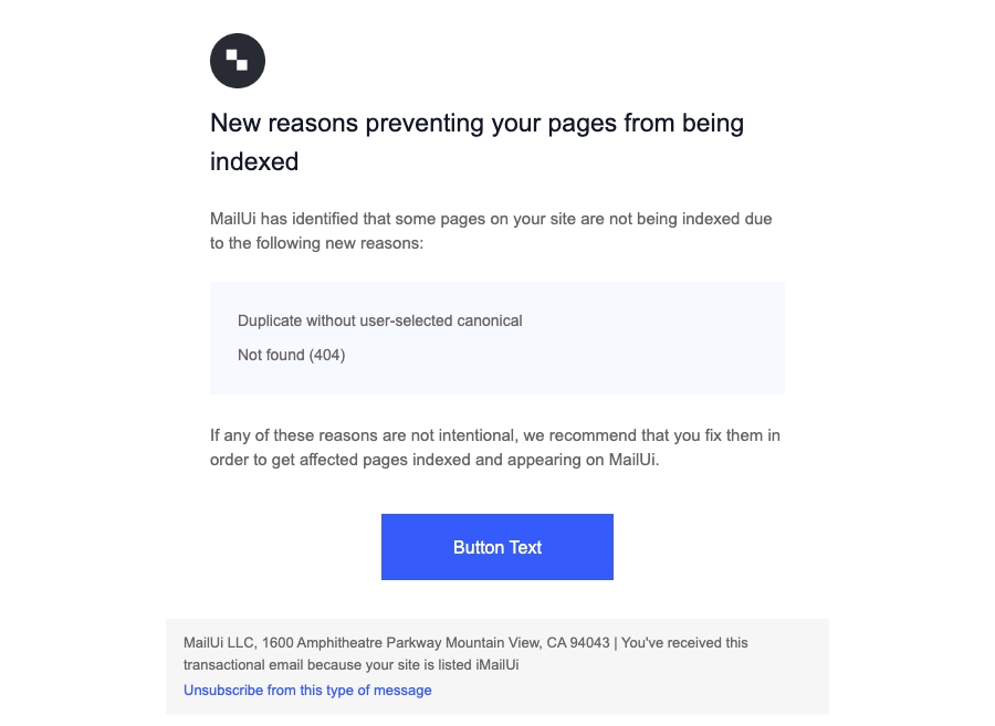 New Reasons Prevent Pages