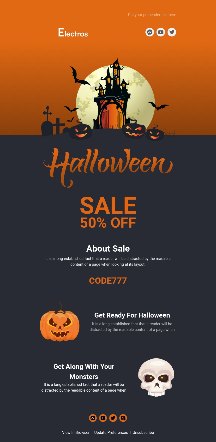 Halloween Sale Promotion